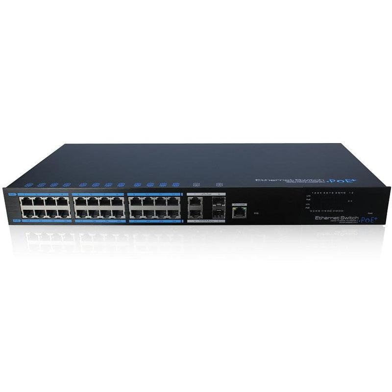 26 prievadų, 24 PoE komutatorius UTEPO UTP3226TS-PSB SWITCHUTEPOUTP3226TSPSB