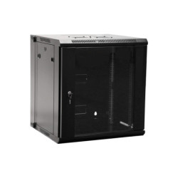 Komutacinė pakabinama spinta 19" 9U 600x600 (juoda) (surinkta) KS9U600X600PAKTSJ
