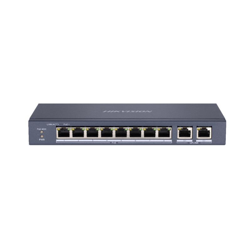Hikvision 10 prievadų 8 PoE prievadų komutatorius DS-3E0310P-E/M SWITCHDS3E0310PEM