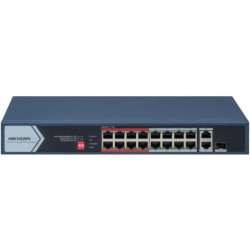 18 prievadų, 16 PoE prievadų komutatorius Hik-vision DS-3E0318P-E/M(C) SWITCHDS3E0318PEMC