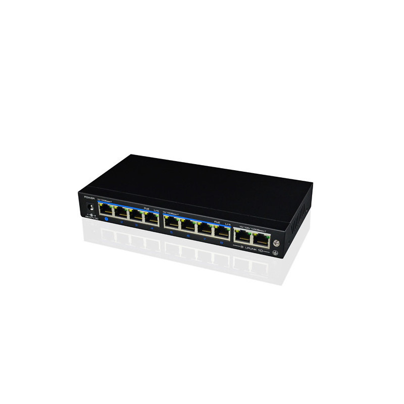 8 prievadų, 8 PoE komutatorius UTEPO UTP3-SW08-TP120-A1 SWITCHUTP3-SW08-TP120-A1