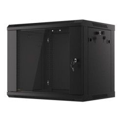 Komutacinė spinta 19'' pakabinama 9U 600x450x500 (surinkta, juoda) KS9U600x450PAKJQ