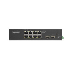 Hikvision 10 prievadų 8 PoE prievadų pramoninis komutatorius DS-3T0510HP-E/HS SWITCHDS3T0510HPEHS