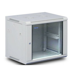 Komutacinė spinta 19'' pakabinama 6U 600x300x370 (RAL7035, nesurinkta) KS6U600X300PAKIS