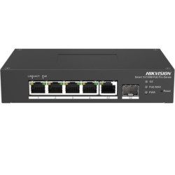 5 prievadų, 4 PoE prievadų komutatorius Hik-vision DS-3T1306P-SI/HS SWITCHDS3T1306PSIHSPOE