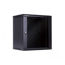 Komutacinė pakabinama spinta 19" 4U 600x450x235 (juoda, nesurinkta) KS4U600X450PAKEBJN