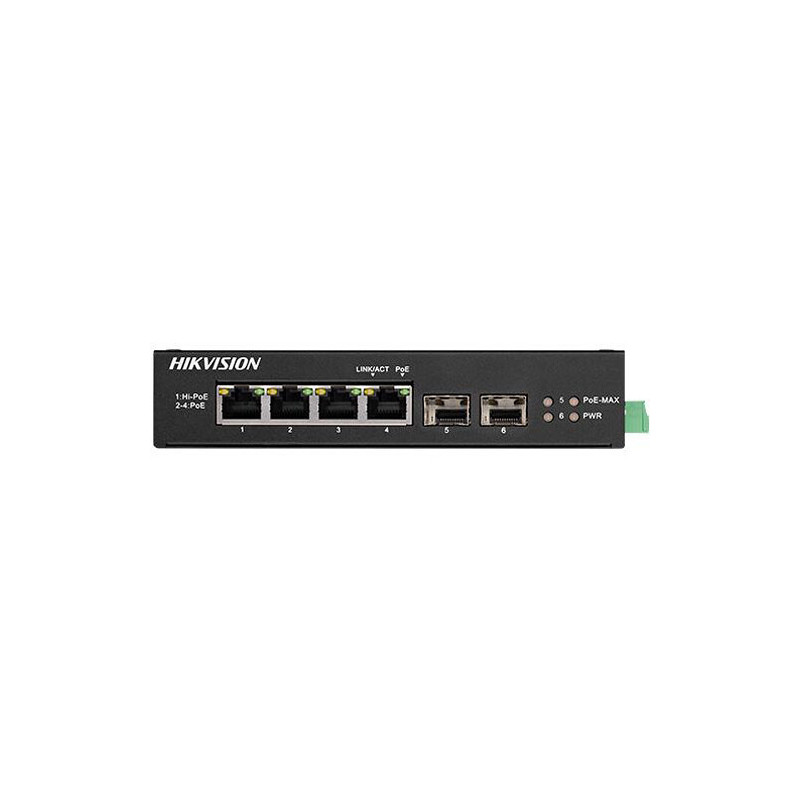 Hikvision 6 prievadų komutatorius DS-3T0506HP-E/HS SWITCHDS3T0506HPEHS