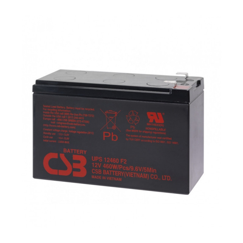 Akumuliatorius CSB (7.2Ah, 12V, F1) AC7.2/12