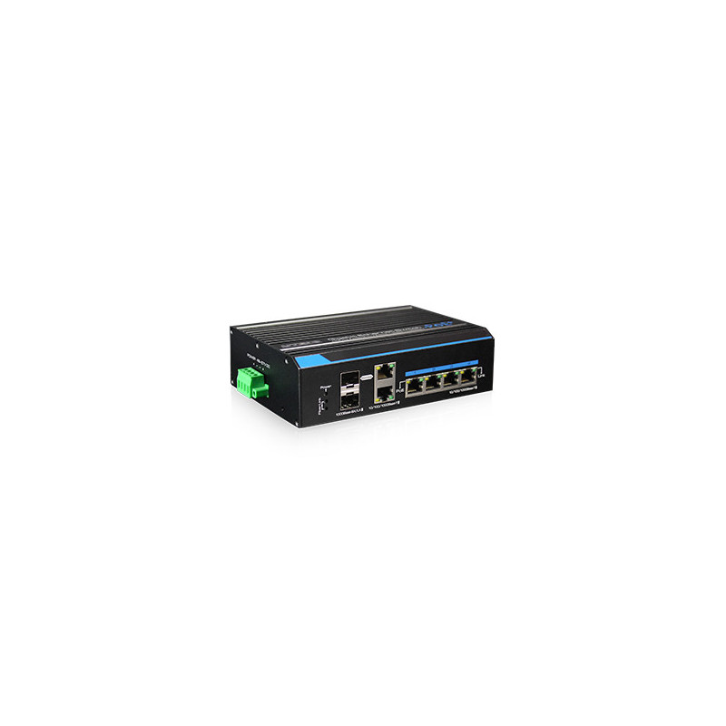 4 prievadų, 4 PoE pramoninis komutatorius UTEPO UTP7204GE-HPOE SWITCHUTP7204GEHPOE