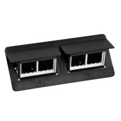 Įleidžiama modulinė dėžutė 2x4 mod. Legrand 654005 (metalinė, juoda) L654005