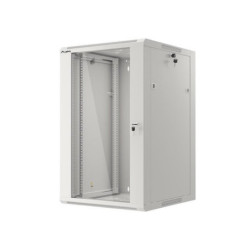 Komutacinė spinta 19'' pakabinama 18U 600x600x901 (RAL7035, nesurinkta) KS18U600X600PAKFLAT