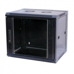 Komutacinė pakabinama spinta 19" 7U 540x400x300mm (antracito, nesurinkta, stiklinės durys) KS7U540X40X300PAKSTIKANT