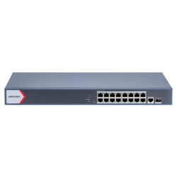 18 prievadų, 16 PoE prievadų komutatorius Hik-vision DS-3E1518P-EI(V2) SWITCHDS3E1518PEIV2