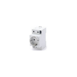 Ki&scaron;tukinis lizdas ant DIN bėgelio su įžeminimu Pawbol M.06-16A/250V-S LDINROZ