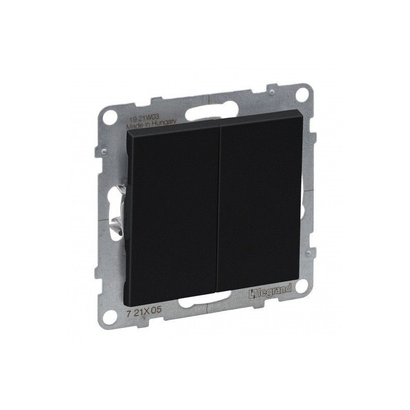 2 kl. juodas jungiklis Suno Legrand 721405 VSUNOKL2J