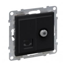 Juodas RJ45+ TV lizdas SUNO Legrand 721462 LSUNOTVRJ45J