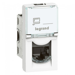 RJ45 lizdas Mosaic STP 6A Legrand 076573 (white) LMOSAICSTP6A1MOD