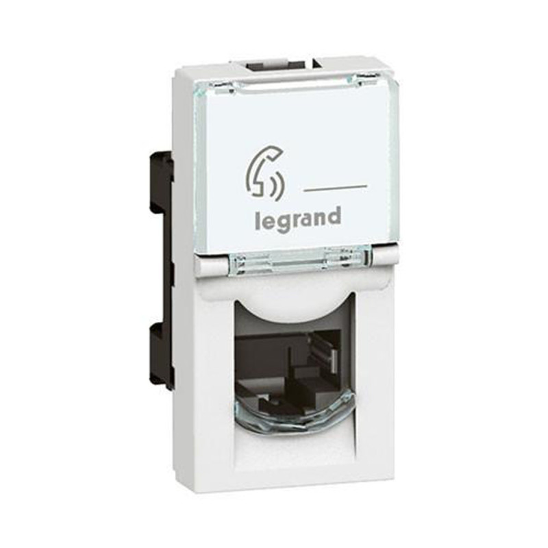 RJ11 lizdas Mosaic Legrand 078730 (white) L078730