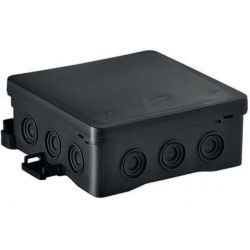 Hermetinė paskirstymo dėžutė Simet NS7 35349107 (juoda, 100x100x40mm, IP54) SIM35349107