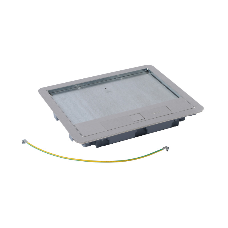 Grindinės dėžės dangtis 18 mod. Legrand 088004 (nerūdijantis plienas) LGDD1218MODMET