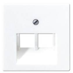 Kompiuterinio lizdo apdaila JUNG A569-2BFPLUAWW (balta, 2xRJ45) JA5692BFPLUAWW