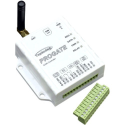 GSM vartų valdiklis Topkodas PROGATE 2G (800 vartotojų, nemokama aplikacija, 12-24VAC/10-30VDC) PROGATE2G