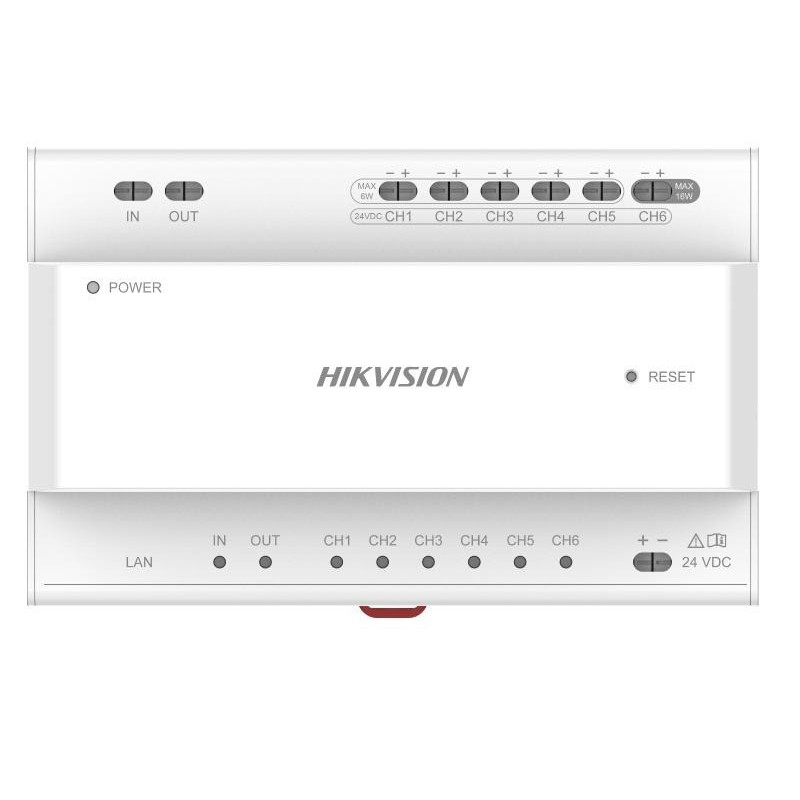 Dviejų laidų vaizdo/garso skirstytuvas Hikvision DS-KAD706Y-P MBKDSKAD706YP