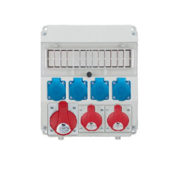 PawBol 18.320-4-S R-BOX LUX-320 plastikinis skydelis 13 mod+ (4x16A/250V 1x32A/5P 2x16A/5P) PAWBRBOX3204S