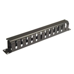 Panelė - &scaron;ukos kabelių paskirstymui SW-3004 (horizontali, 12 skyrių, 1U, 19") PAN191USW3004KABSUKMETAL