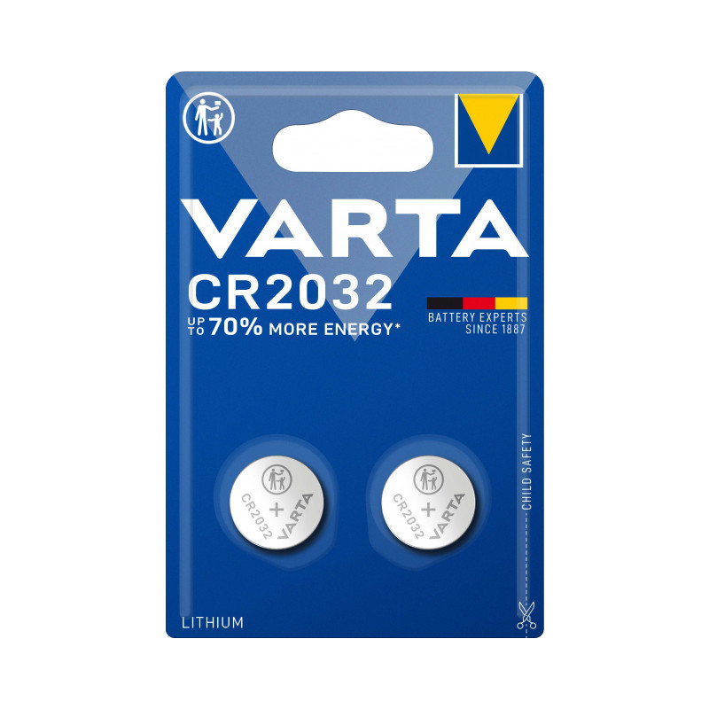 Baterija VARTA Lithium CR2032 (2 vnt.)  BATERIJACR2032VARTA2