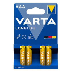 Baterija VARTA Alkaline Longlife LR03/AAA (4 vnt.)  BATERIJALR03AAALONGVARTA