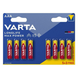 Baterija VARTA Alkaline Max Power LR03/AAA (8 vnt.)  BATERIJALR03AAAVARTA8