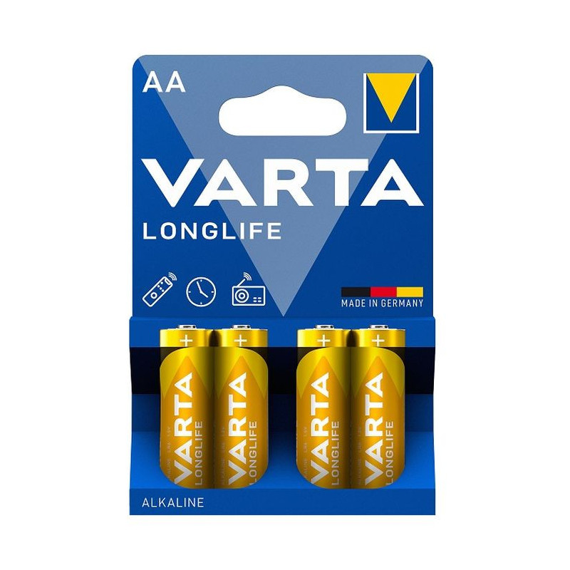 Baterija VARTA Alkaline Longlife LR6/AA (4 vnt.)  BATERIJALR6AALONGVARTA4