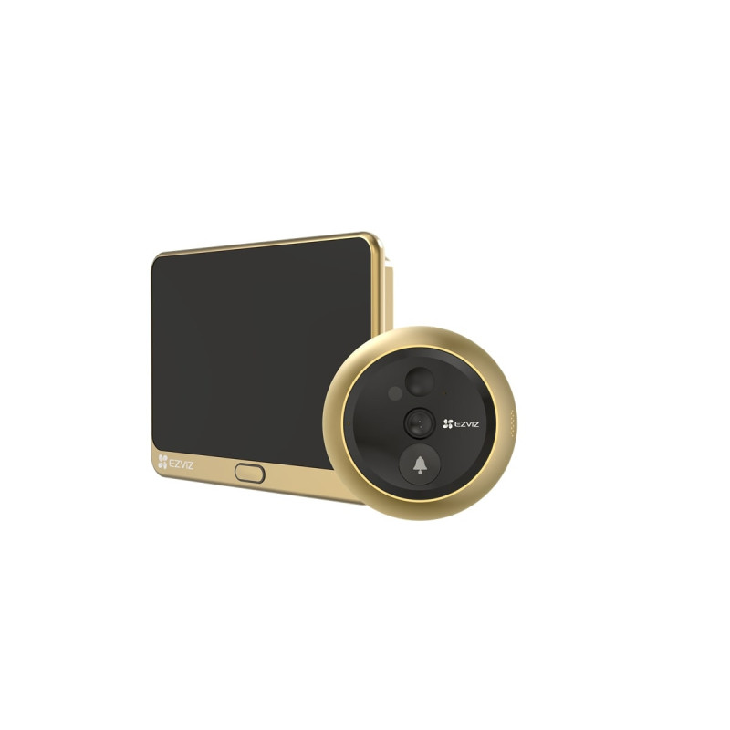 EZVIZ belaidžio durų skambučio komplektas CS-DP2C (2 MP, auksinis) CSDP2CGOLD