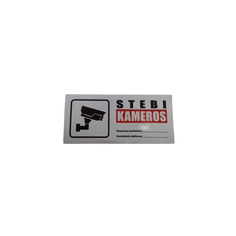 Lipdukas "Stebi kameros" (45x100mm) XLKAMZ