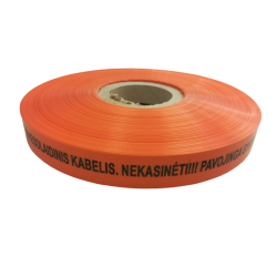 Signalinė juosta "&Scaron;viesolaidinio kabelis" 0.15mm x 300mm (250m) SIGNSVIESOLADKAB250M