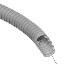 Gofruotas vamzdis su viela 40mm (behologenų, pilkas, 25m, 750 N/5 cm, D40) GLOB-EL  GL501W GL501W