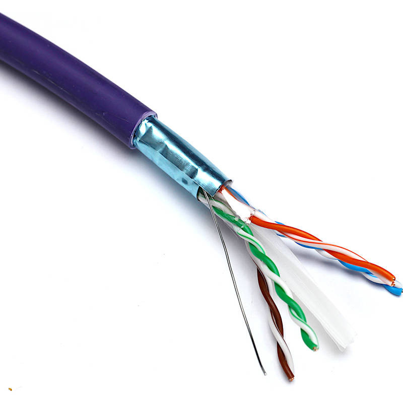 Kabelis ry&scaron;io Excel 190-076 Cat6 F/UTP  (LZSH, B2CA, violetinis, ritė 305m.) KRUTP6AFUTPEXCEL