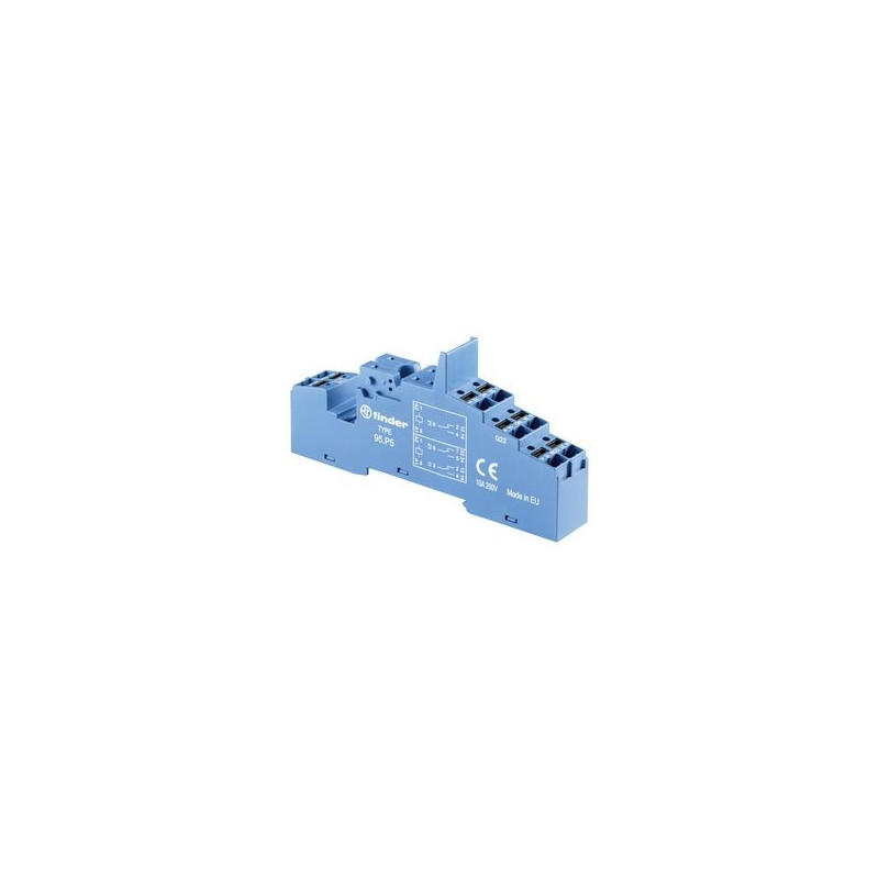 Lizdas su push-in kontaktais plastikinis laikiklis relėms 40 serijos ant DIN bėgelio Finder 95P5SPA FINDER95P5SPA