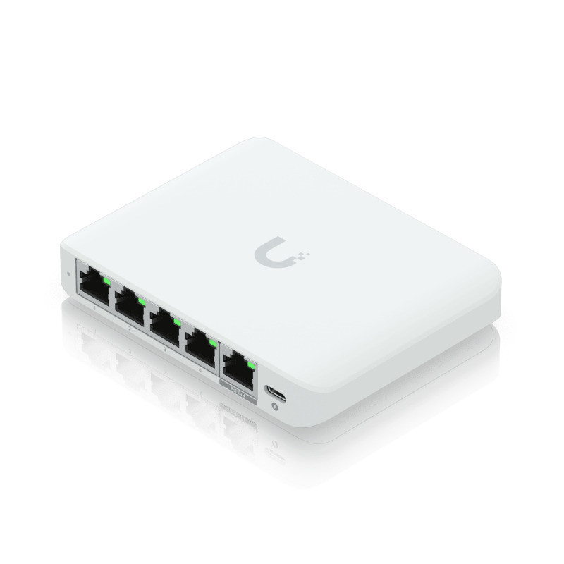 5 prievadų komutatorius Ubiquiti UniFi USW-Flex-2.5G-5-EU SWITCHUSWFLEX25G5EU