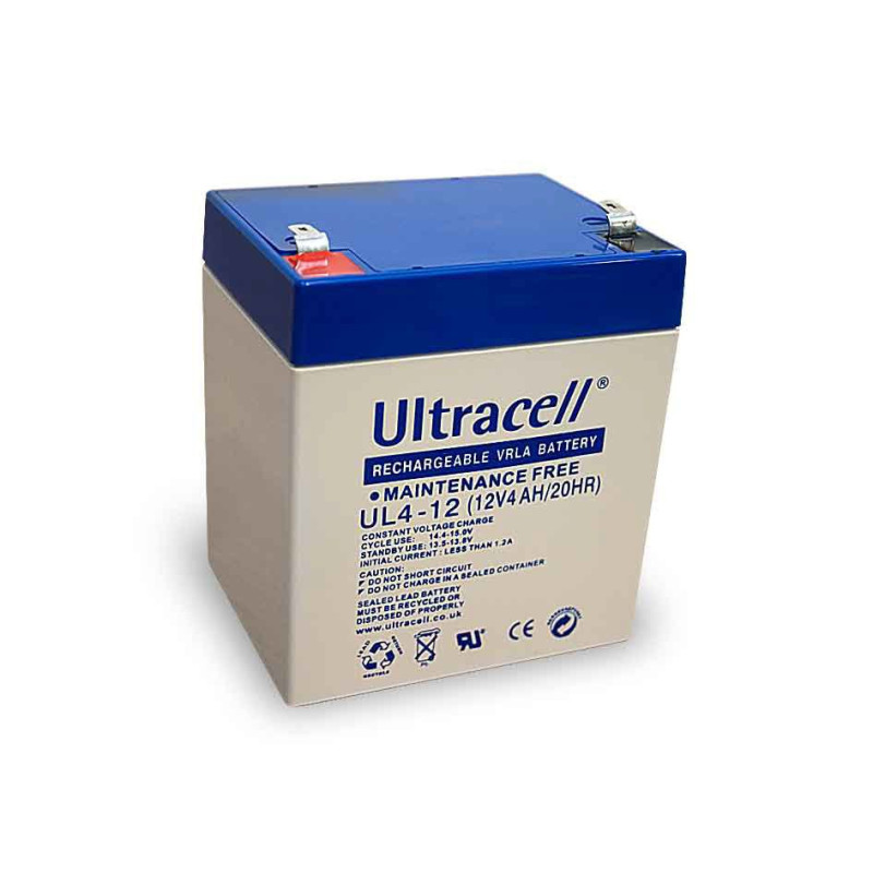 Akumuliatorius Ultracell UL4-12 (4Ah, 12V) AU4/12
