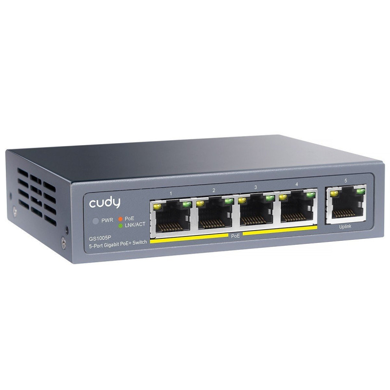 8 prievadų komutatorius CUDY GS1008PS2 SWITCHCUDYGS1008PS2