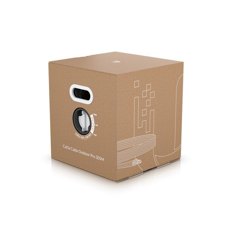 Ry&scaron;io kabelis Ubiquiti UACC-Cable-C5e-Outdoor-Pro-305M-W (Cat5e, 24 AWG, VW-1, ASTM G 151/154, 305m) KRUACCCABLEC5EOUTDOO