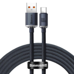 Kabelis USB A - USB C BASEUS CAJY000401 (1.2m, QC3.0, 100W, juodas)
 CAJY000401