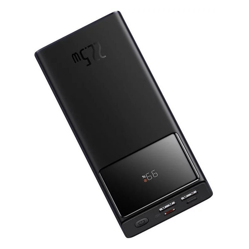 I&scaron;orinis akumuliatorius (Powerbank) BASEUS PPXJ080001 (20000mAh, 22.5W, PD3.0, QC3.0, 2xUSB + USB-C, juodas) PPXJ080001