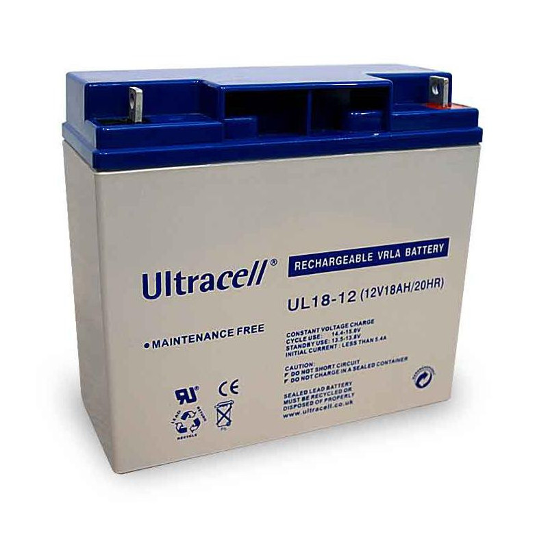 Akumuliatorius Ultracell UL18-12 (18 Ah, 12V) AU18/12