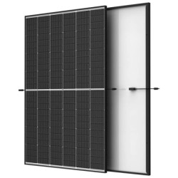 Monokristalinis fotovoltinis saulės modulis Trina TSM-450NEG9R.28 (450W, Vertex S+, half-cut, juodas rėmas) TSM450NEG9R28