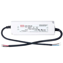 Impulsinis maitinimo &scaron;altinis LED 24V 150W 6.3A, IP67, MEAN WELL LPV-150-24 MBLPV15024