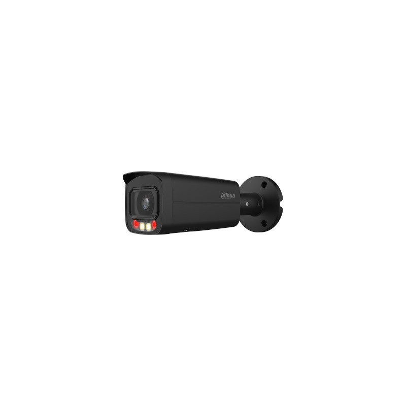 IP kamera Dahua Bullet IPC-HFW2849T-AS-IL-0360B (Juoda, 8MP 4K, 3.6mm 87&deg;, IR + LED 30m, IP67, PoE) DAHHFW2849TASIL36BJ