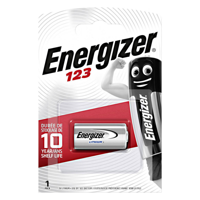 Baterija Energizer Lithium CR123 (1 pcs.) ENERGIZERCR123